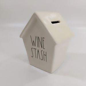 Rae Dunn Wine Stash Birdhouse Piggy Bank